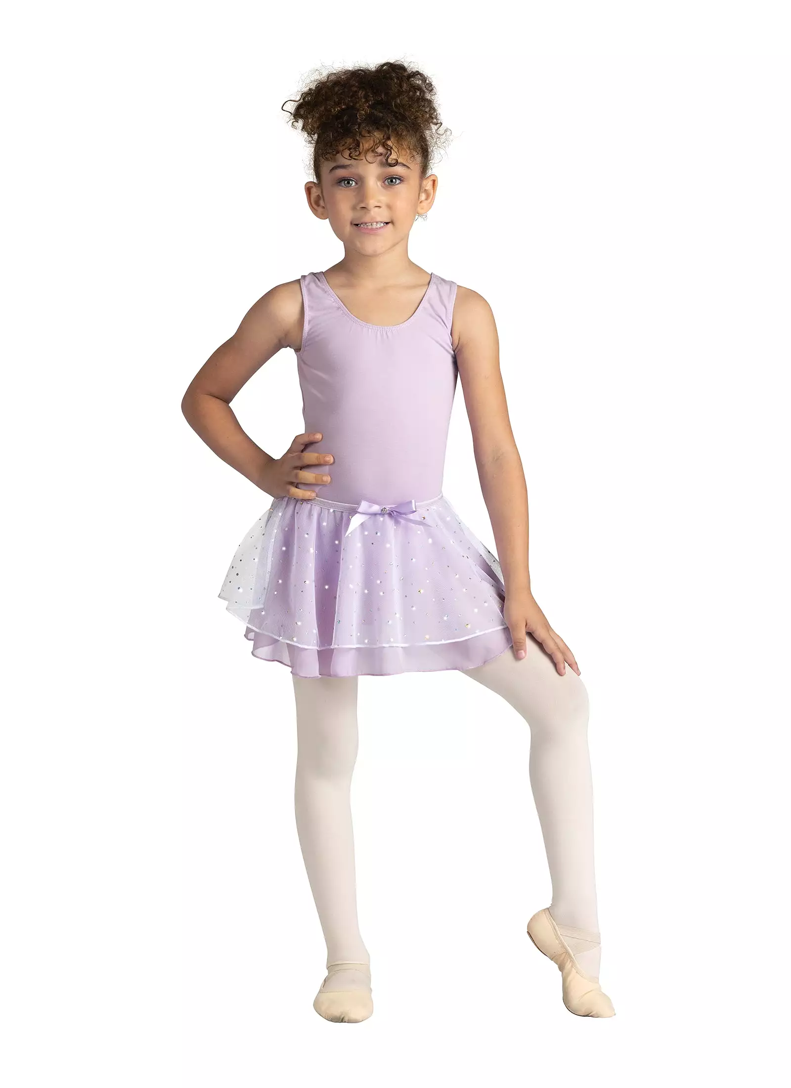 Kids Crystal Sparkle Dance Skirt