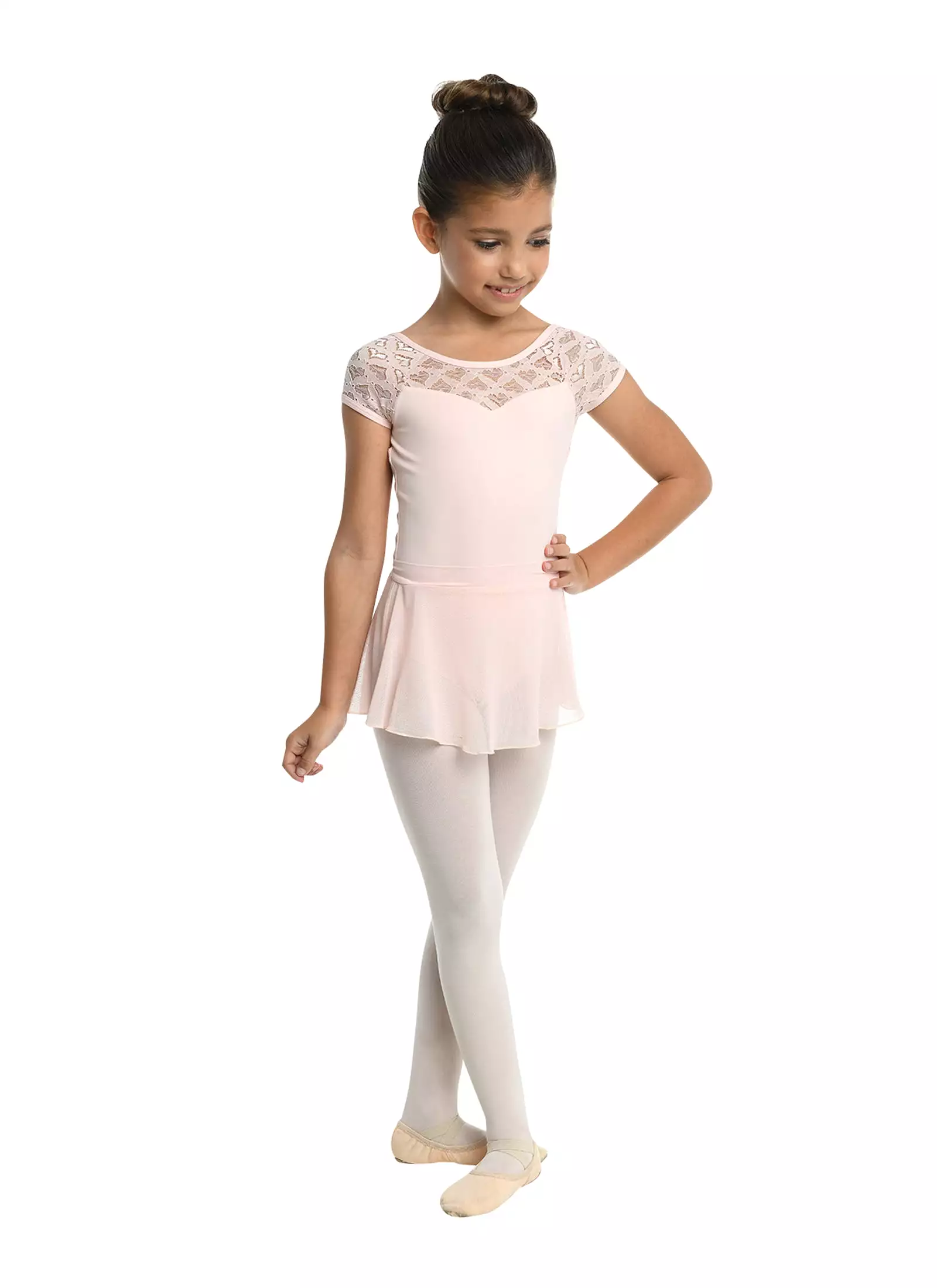 Kids Danznmotion Mesh Pull On Skirt