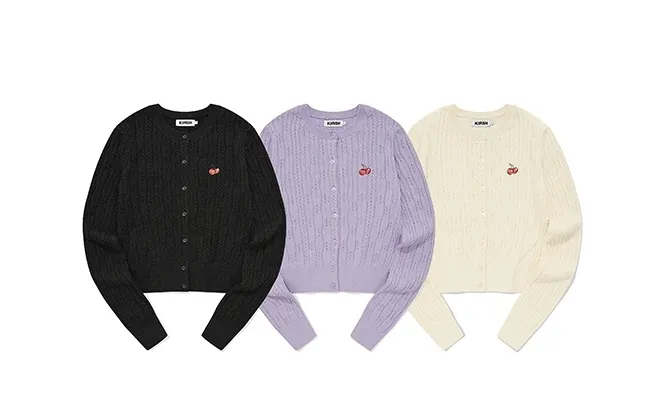 KIRSH  |Cotton Logo Cardigans