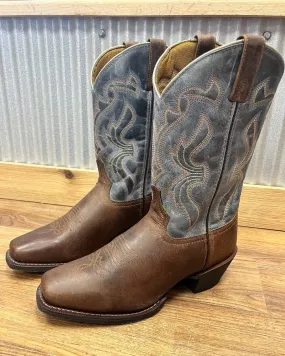 Laredo Men's Tan and Blue McKinney Cowboy Boots 68556