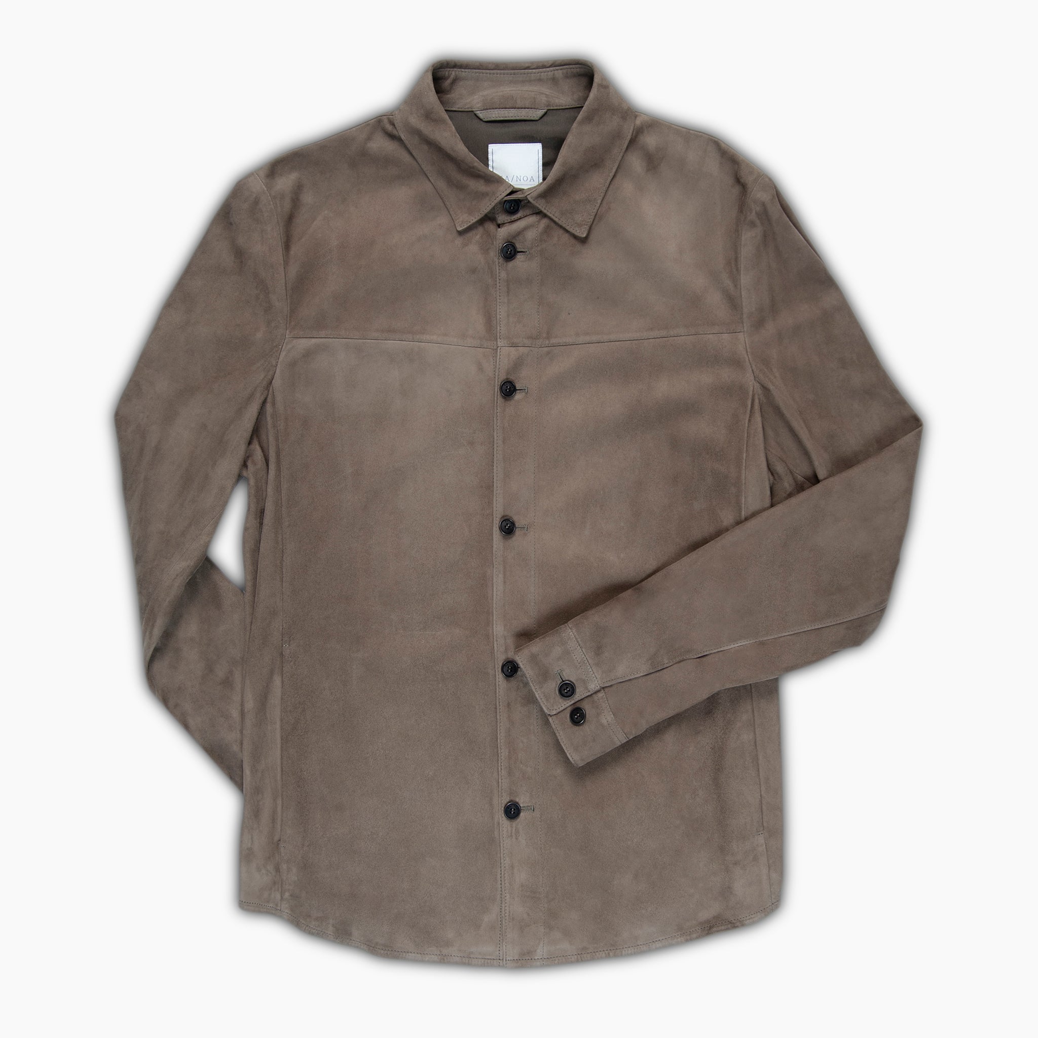 Lazare shirt leather jacket(suede)