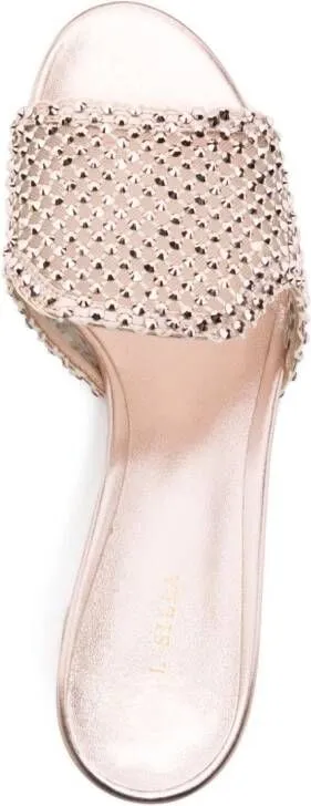 Le Silla Gilda 65mm rhinestone-embellished mules Pink