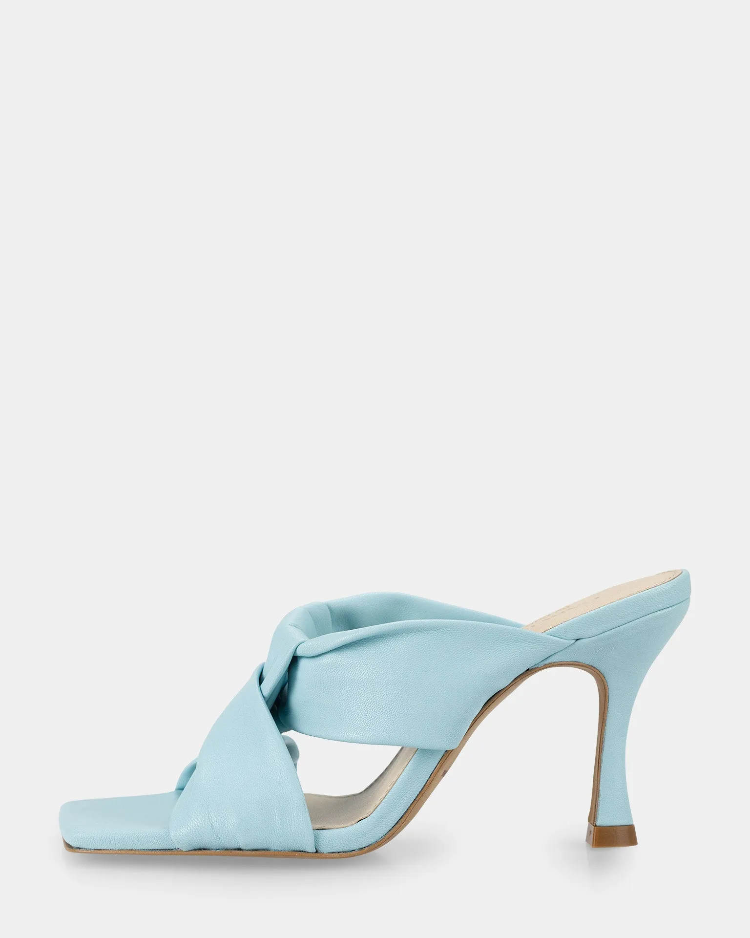 Leather Mules- Blue