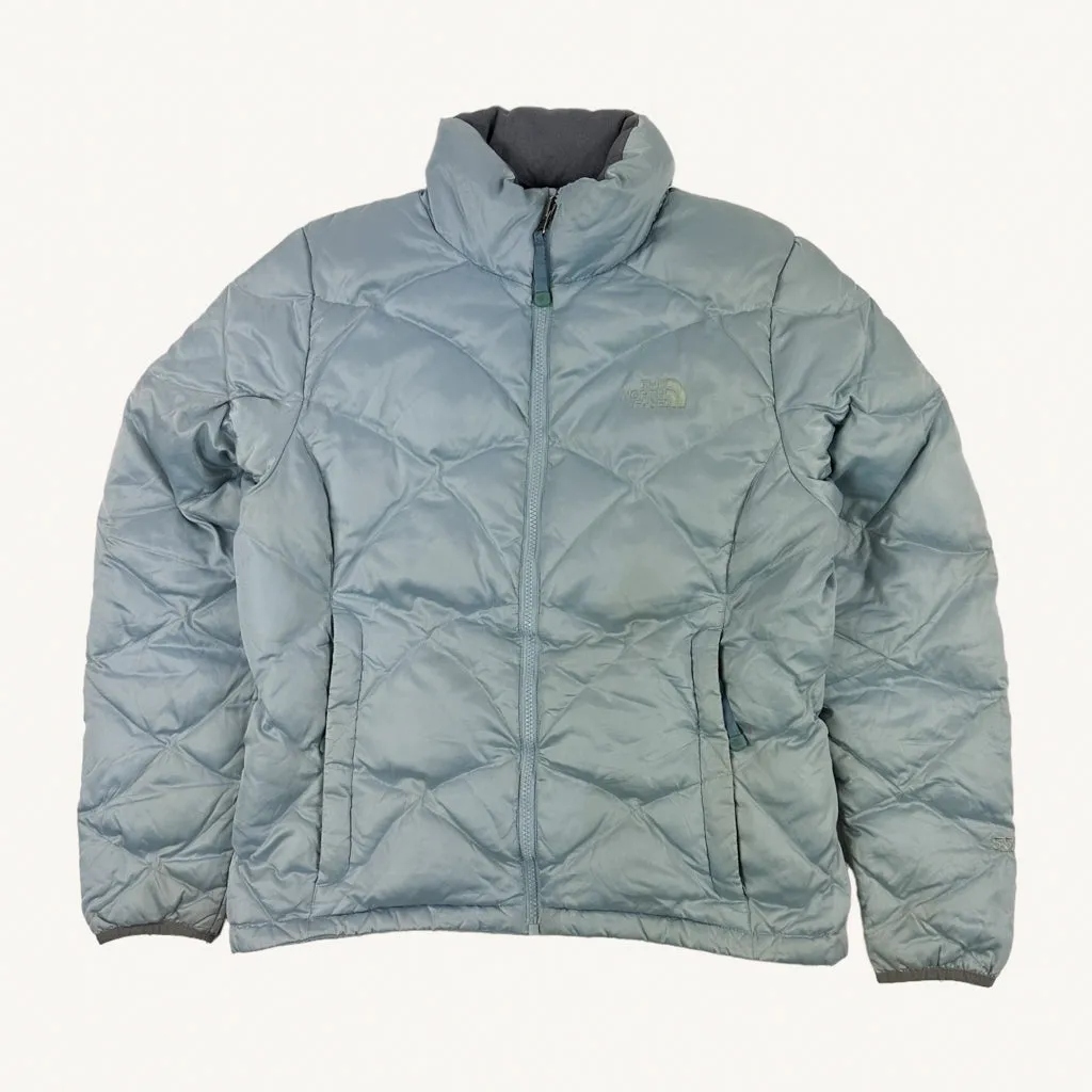 Light Blue 90s The North Face 550 Series Puffer Jacket Coat (M)