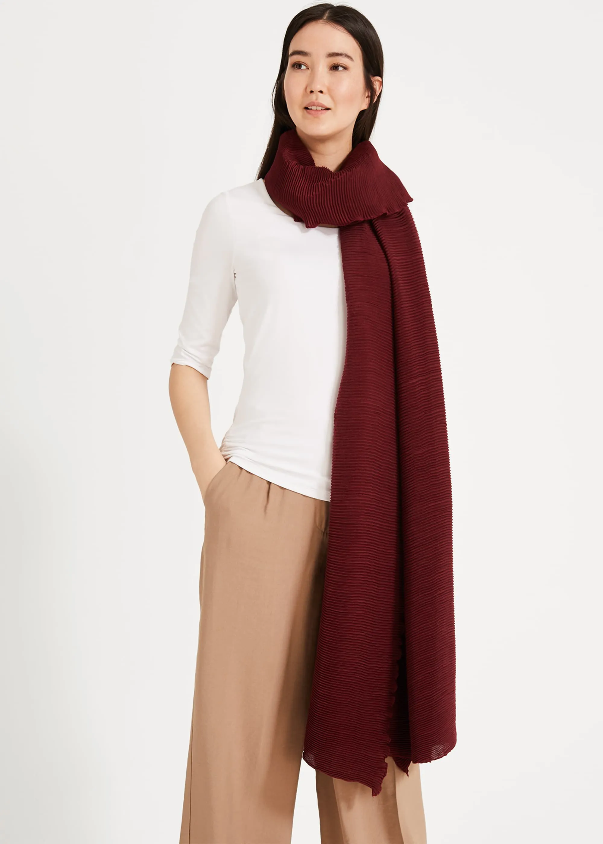 Liza Pleated Scarf