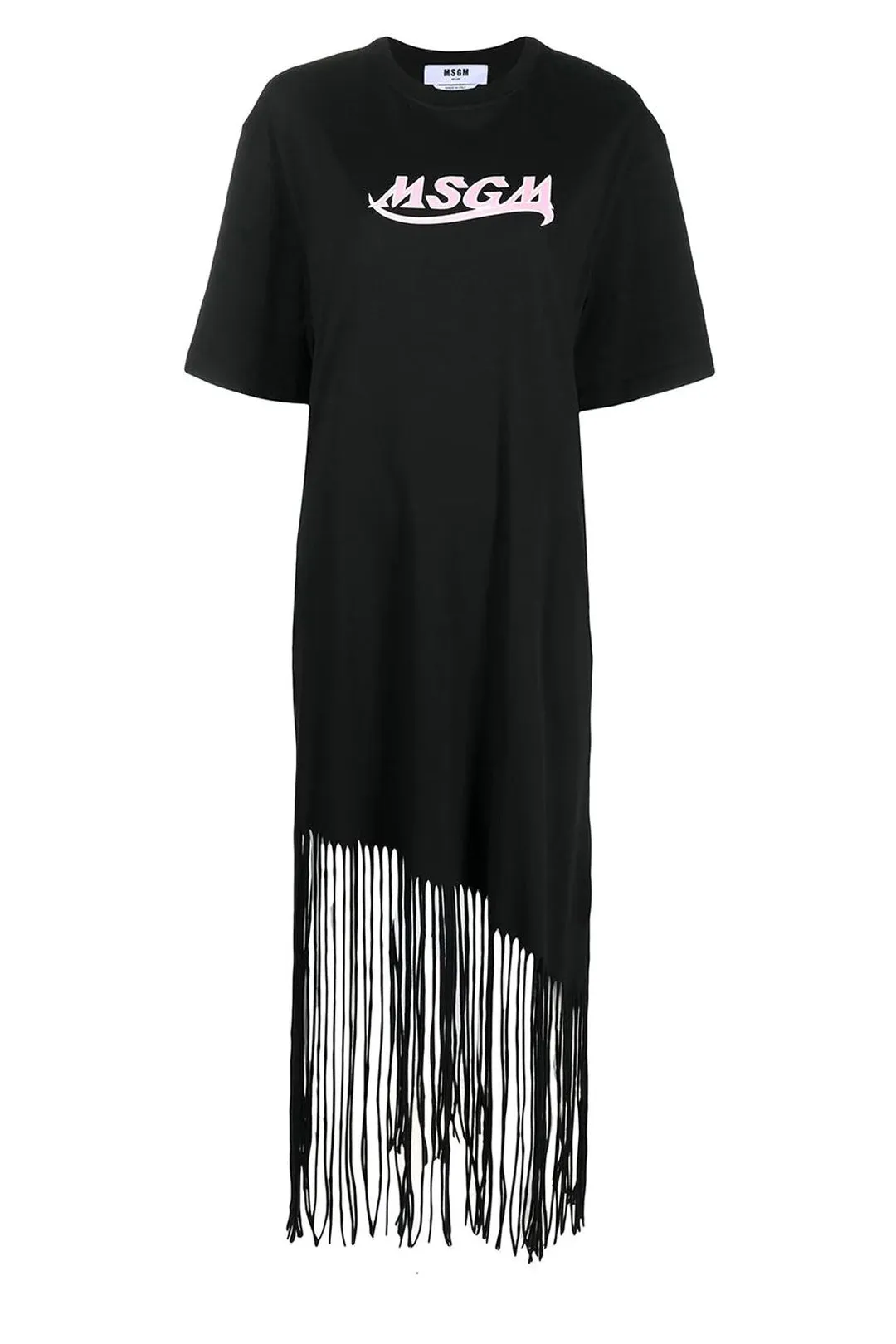 Logo-Print Fringed Dress