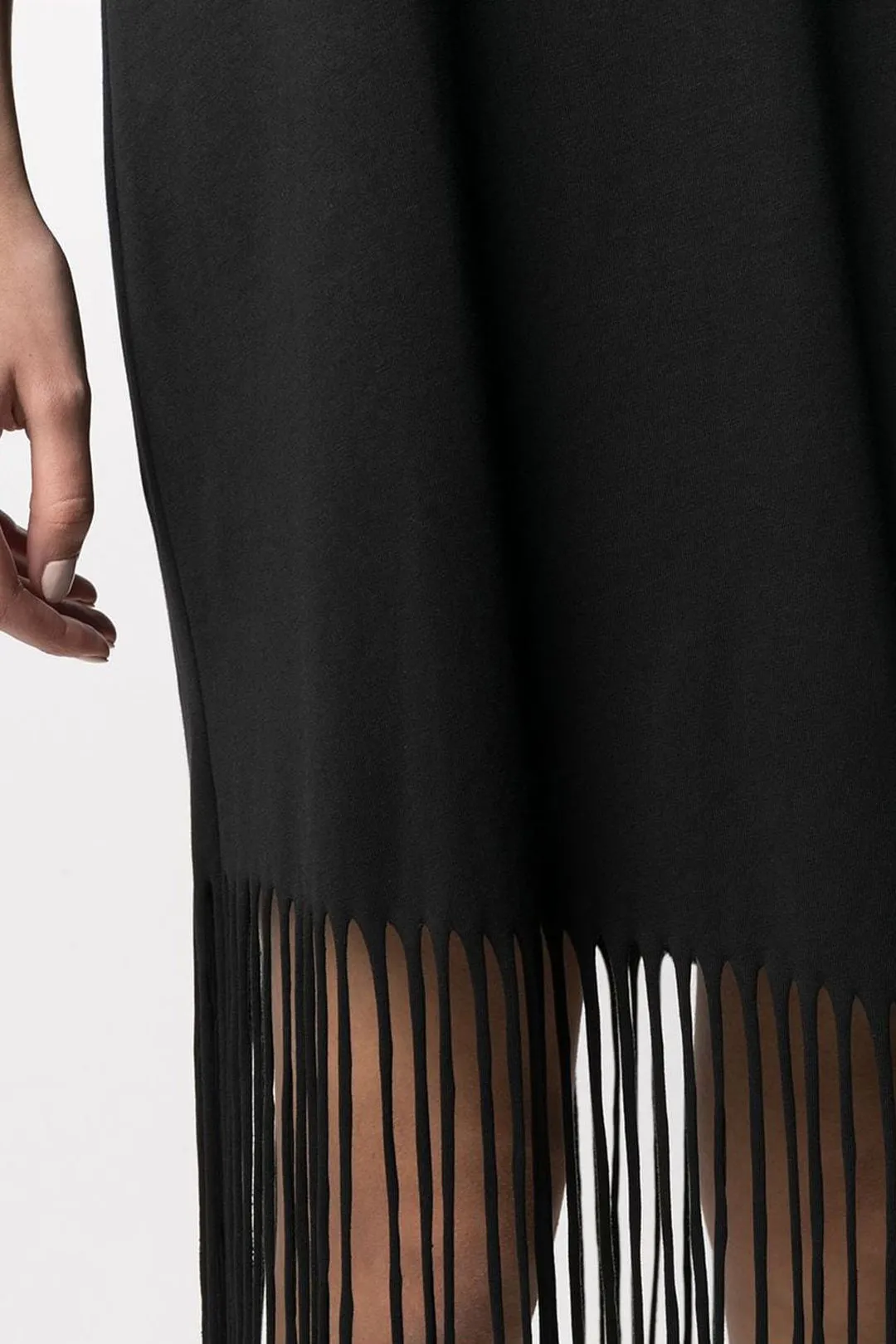 Logo-Print Fringed Dress