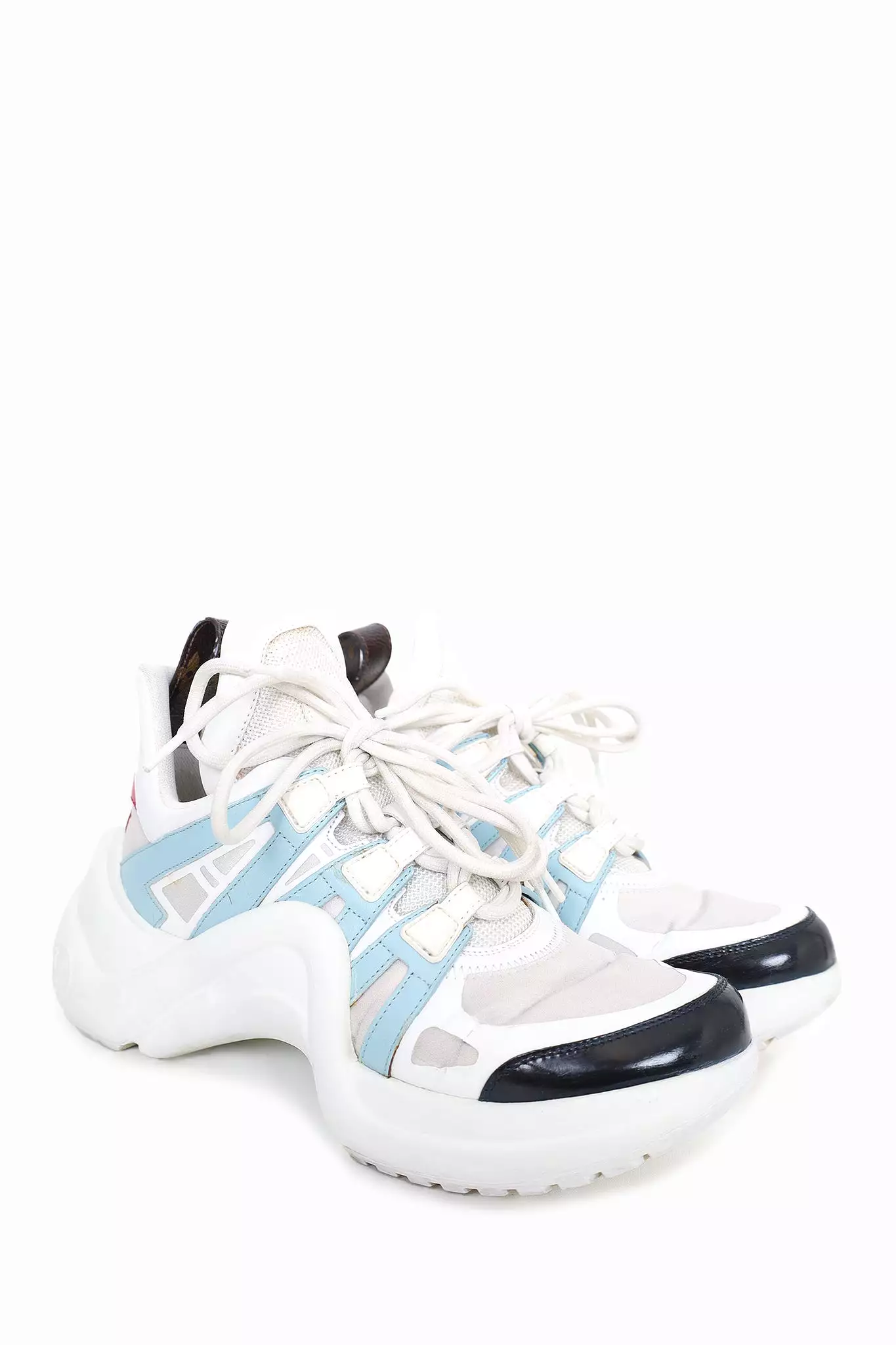 Louis Vuitton White/Blue 'Arch Light' Sneaker Size 36