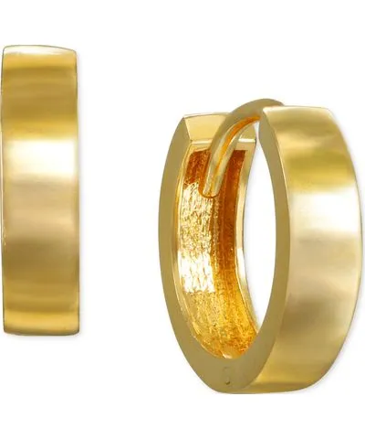 Macy's High Polished Huggie Extra Small Hoop Earrings in 10k Gold