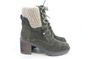 Marc Fisher Lansl Women's Dark Green Boots 8M(ZAP18785)