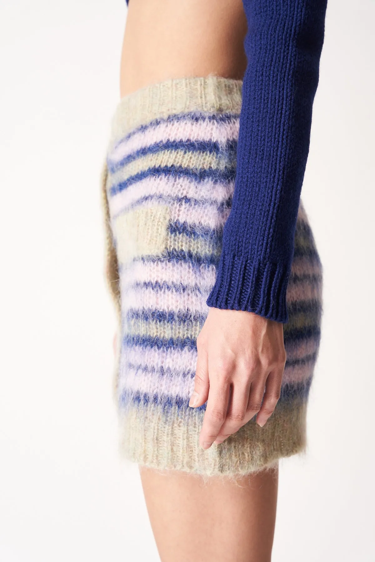 MARNI | STRIPED MOHAIR SKIRT