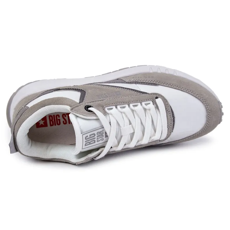 Men's sports shoes Big Star KK174021 White-Gray grey