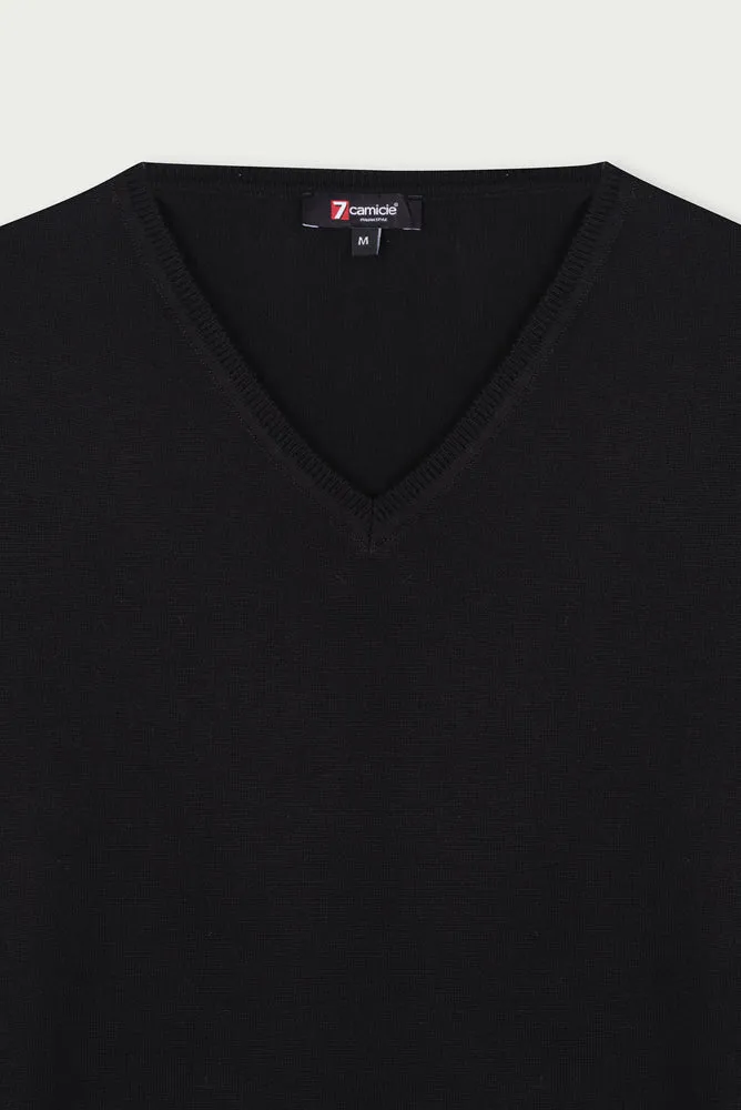 Microfiber Man Sweater Black