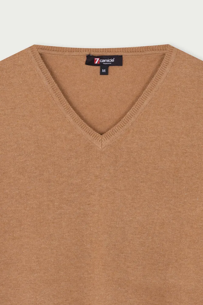 Microfiber Man Sweater Brown