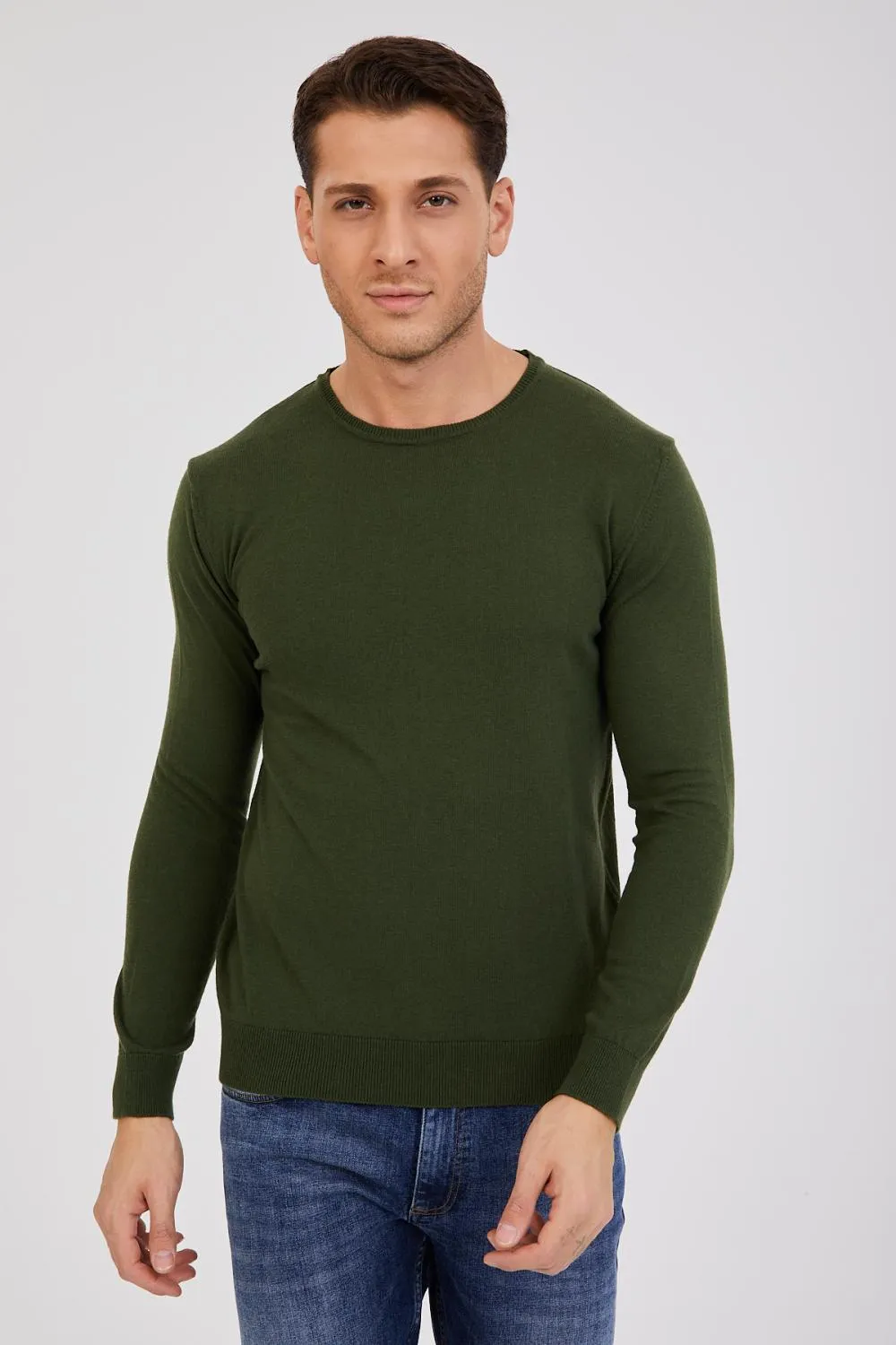 Microfiber Man Sweater Green