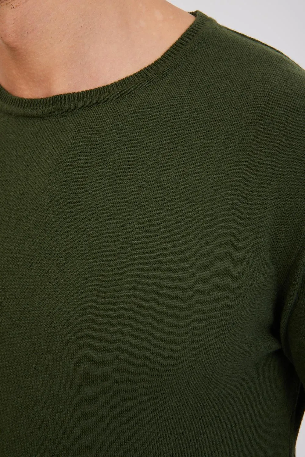 Microfiber Man Sweater Green