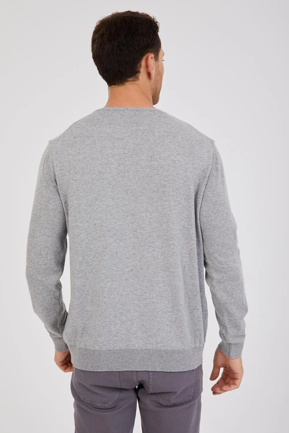 Microfiber Man Sweater Grey