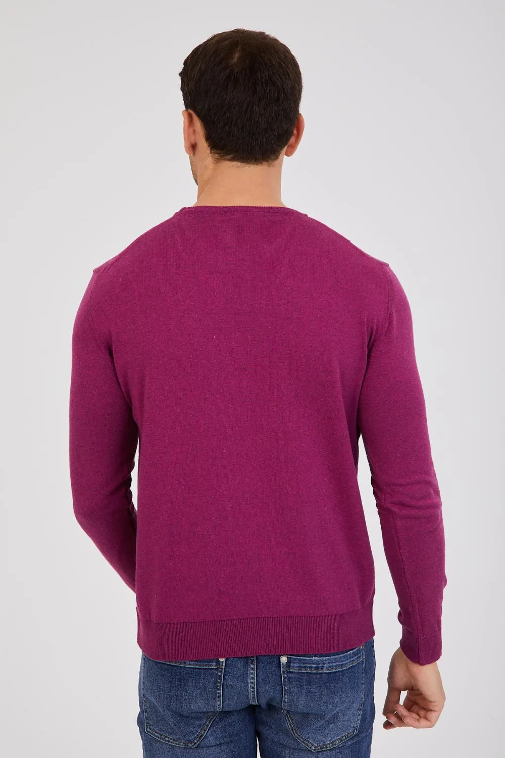 Microfiber Man Sweater Purple