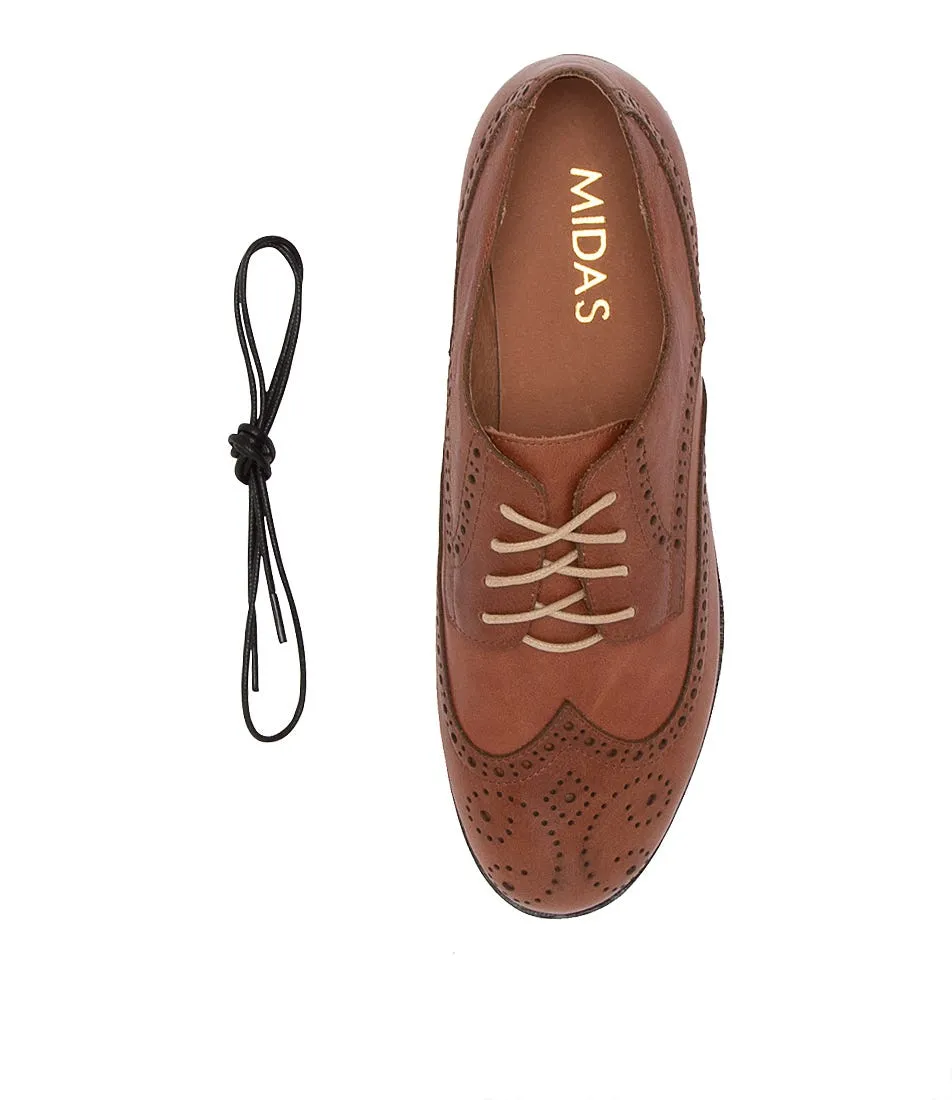 MIDAS Quanta Walnut Leather Brogues