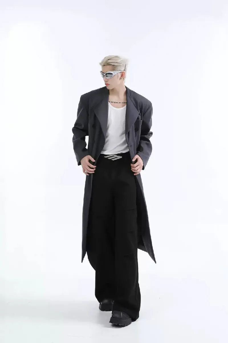 Minimalist Long Trench Coat