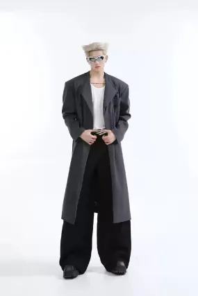 Minimalist Long Trench Coat