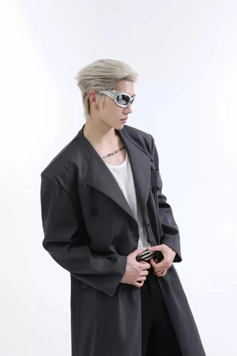 Minimalist Long Trench Coat