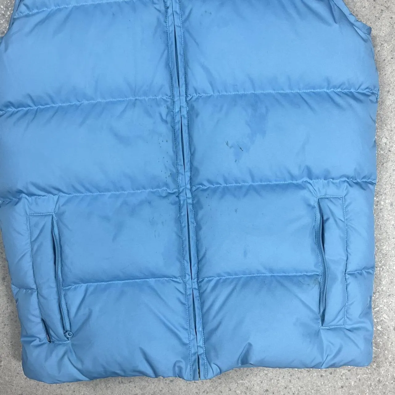 Nike blue puffer gilet