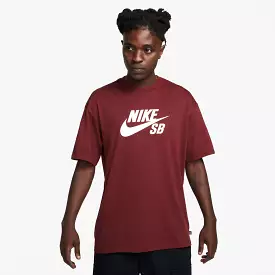 Nike SB Icon Logo Tee - Dk. Team Red