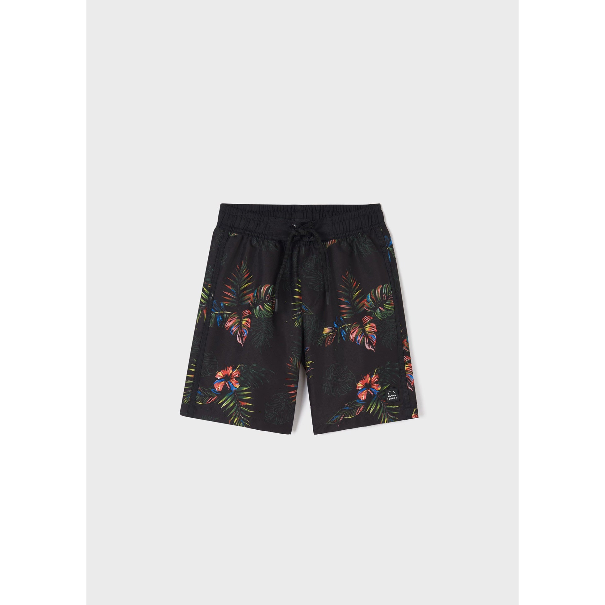 Nukutavake Tropic Print Swim Shorts _Black 6647-10