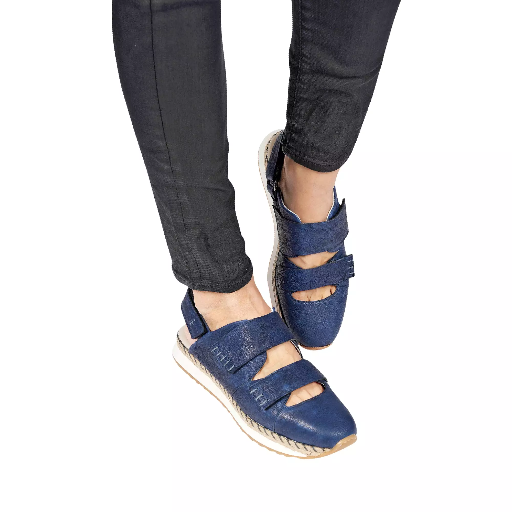 Open Back Sneaker Vegetal Wash Deep Blue