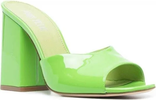 Paris Texas Anja open-toe 105mm mules Green