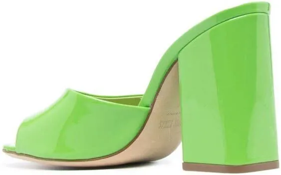 Paris Texas Anja open-toe 105mm mules Green