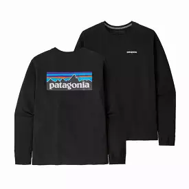 Patagonia L/S P-6 Logo Responsibili-Tee - Black