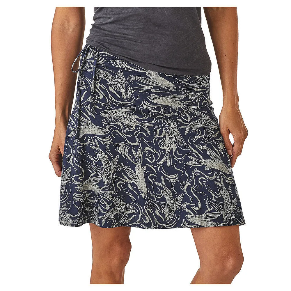 Patagonia Women's Lithia Skirt - Fish Splash: Navy Blue