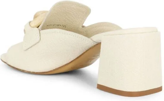 Pedro Garcia Umita leather mules Neutrals