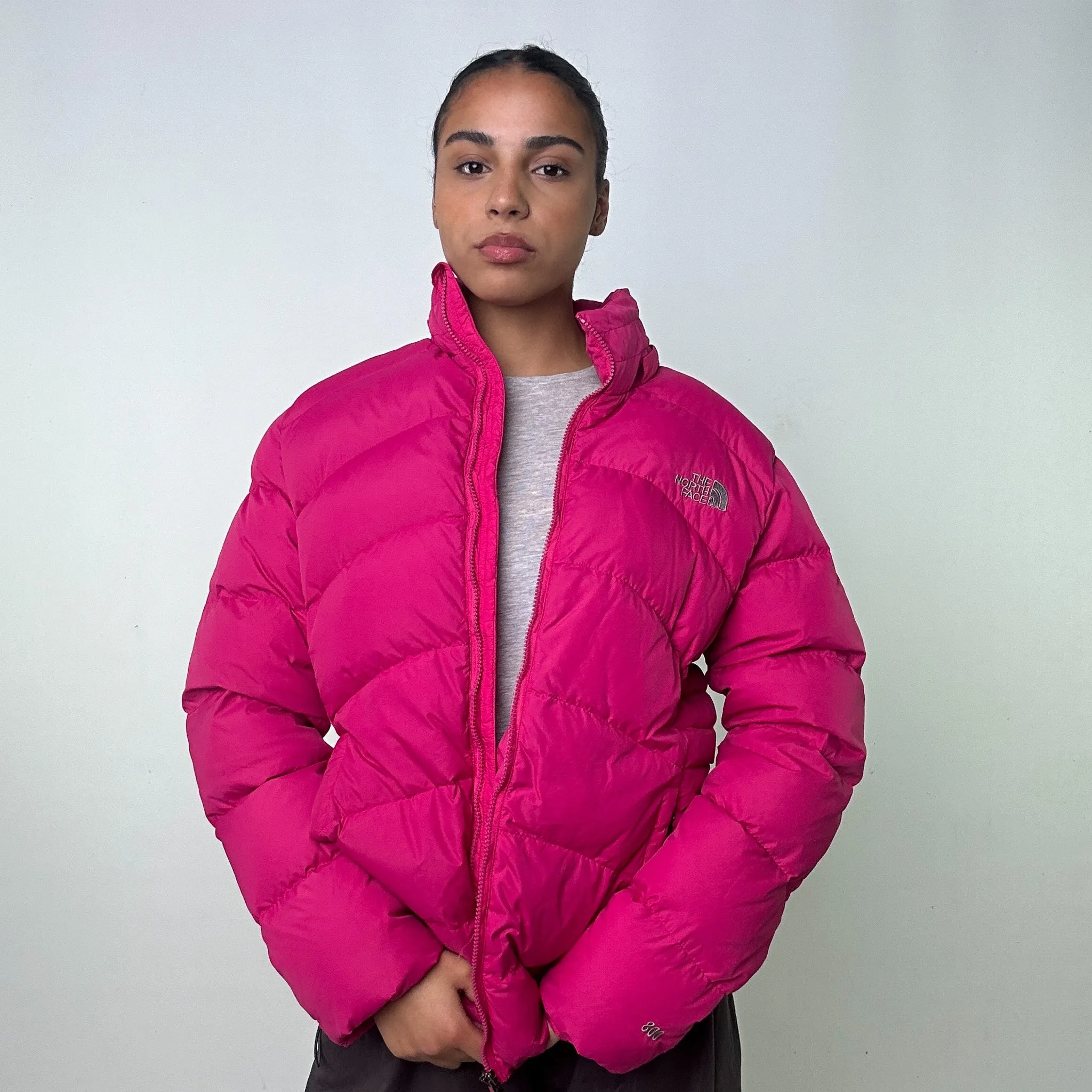 Pink 90s The North Face 800 Summit Series Puffer Jacket Coat (L)