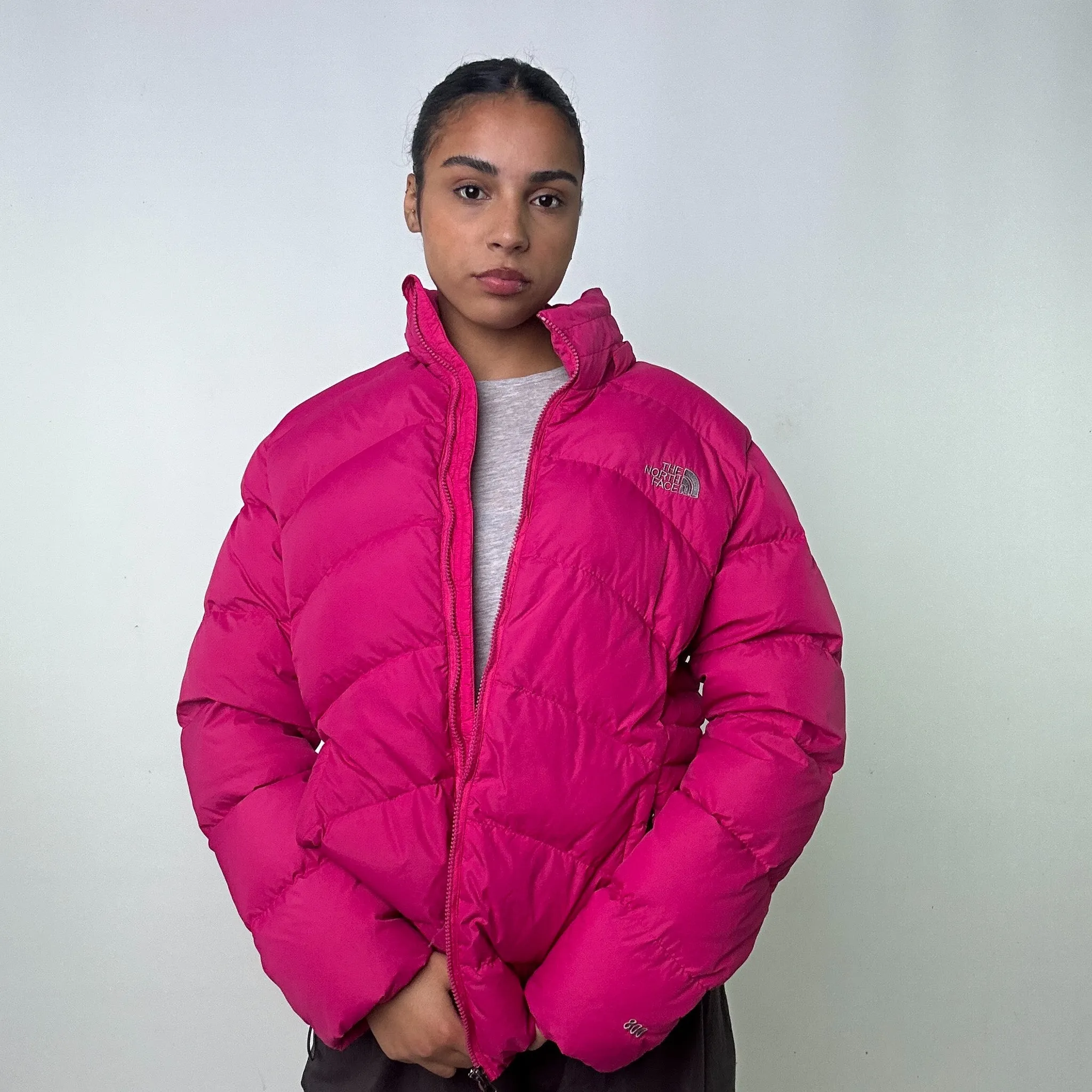 Pink 90s The North Face 800 Summit Series Puffer Jacket Coat (L)