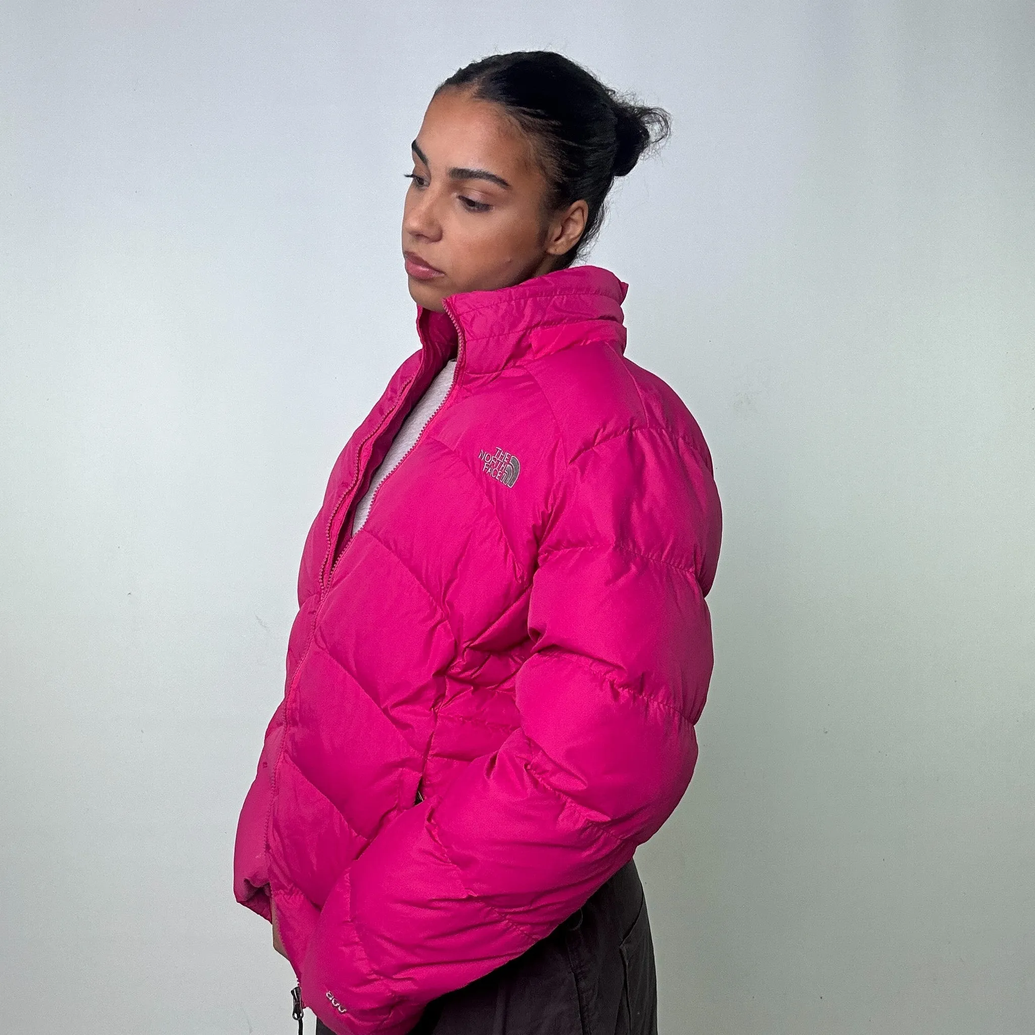 Pink 90s The North Face 800 Summit Series Puffer Jacket Coat (L)