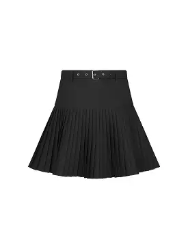 Pleated mini skirt