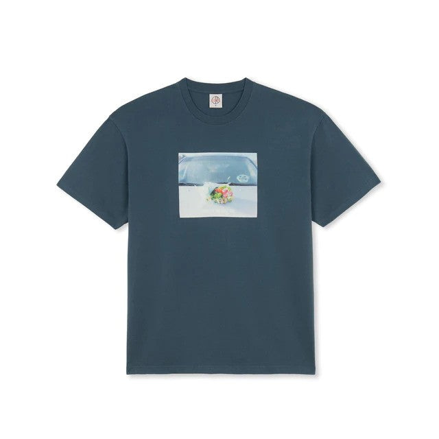 Polar Dead Flowers Tee - Grey/Blue