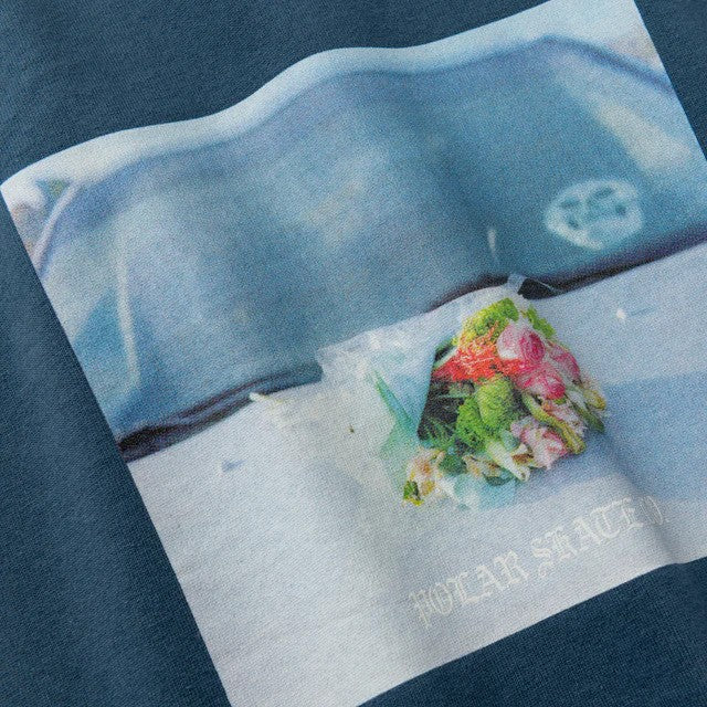 Polar Dead Flowers Tee - Grey/Blue