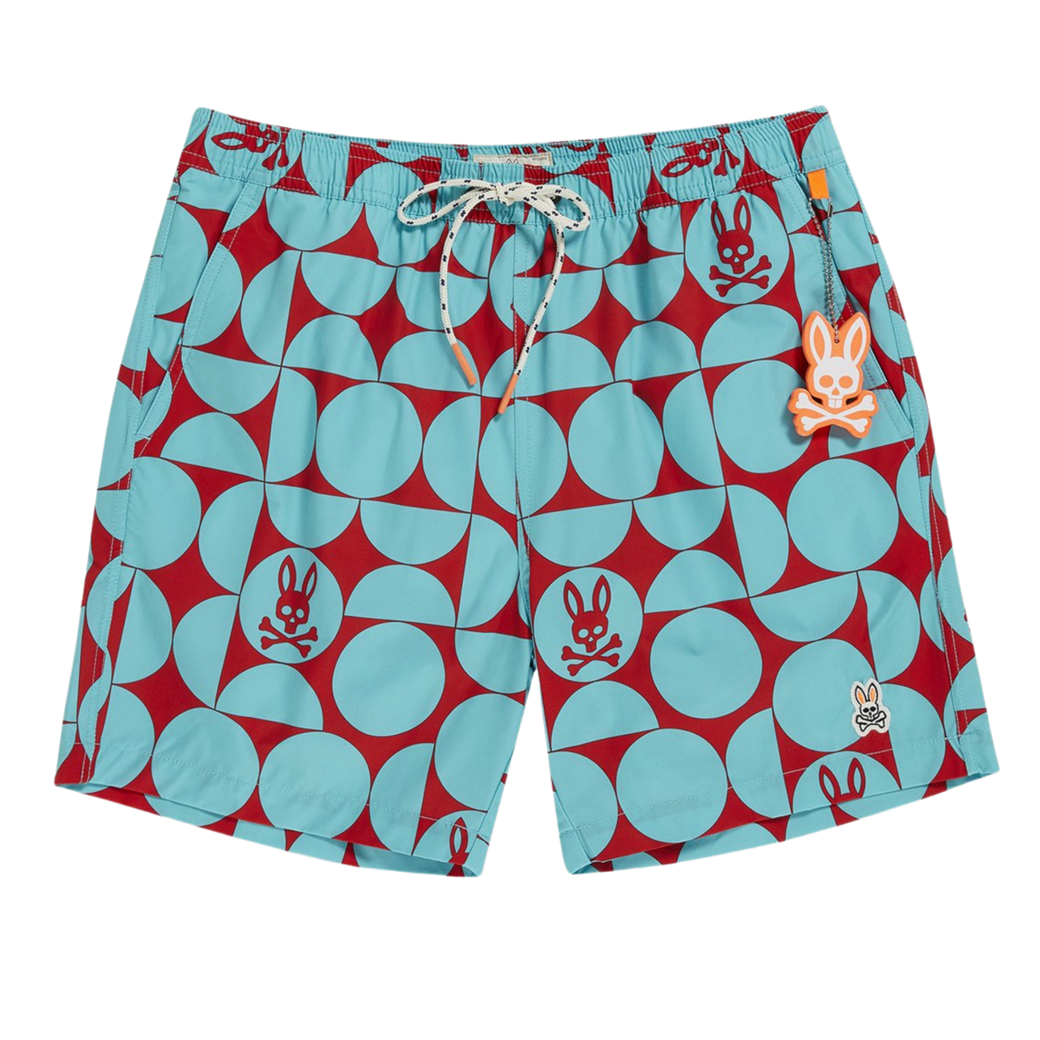 Psycho Bunny Bennett Swim Shorts (Neon Aqua)