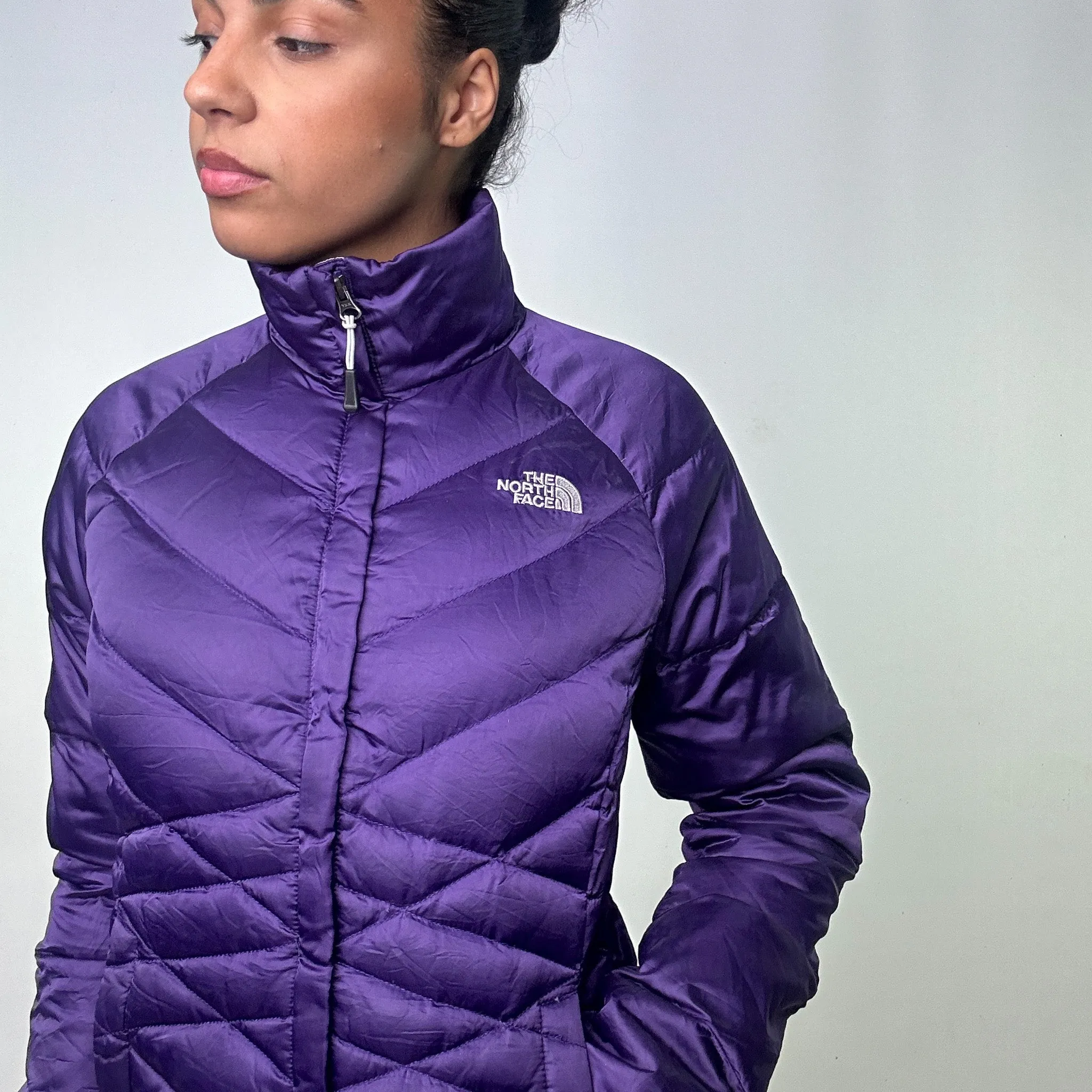 Purple y2ks The North Face 550 Series Puffer Jacket Coat (S)