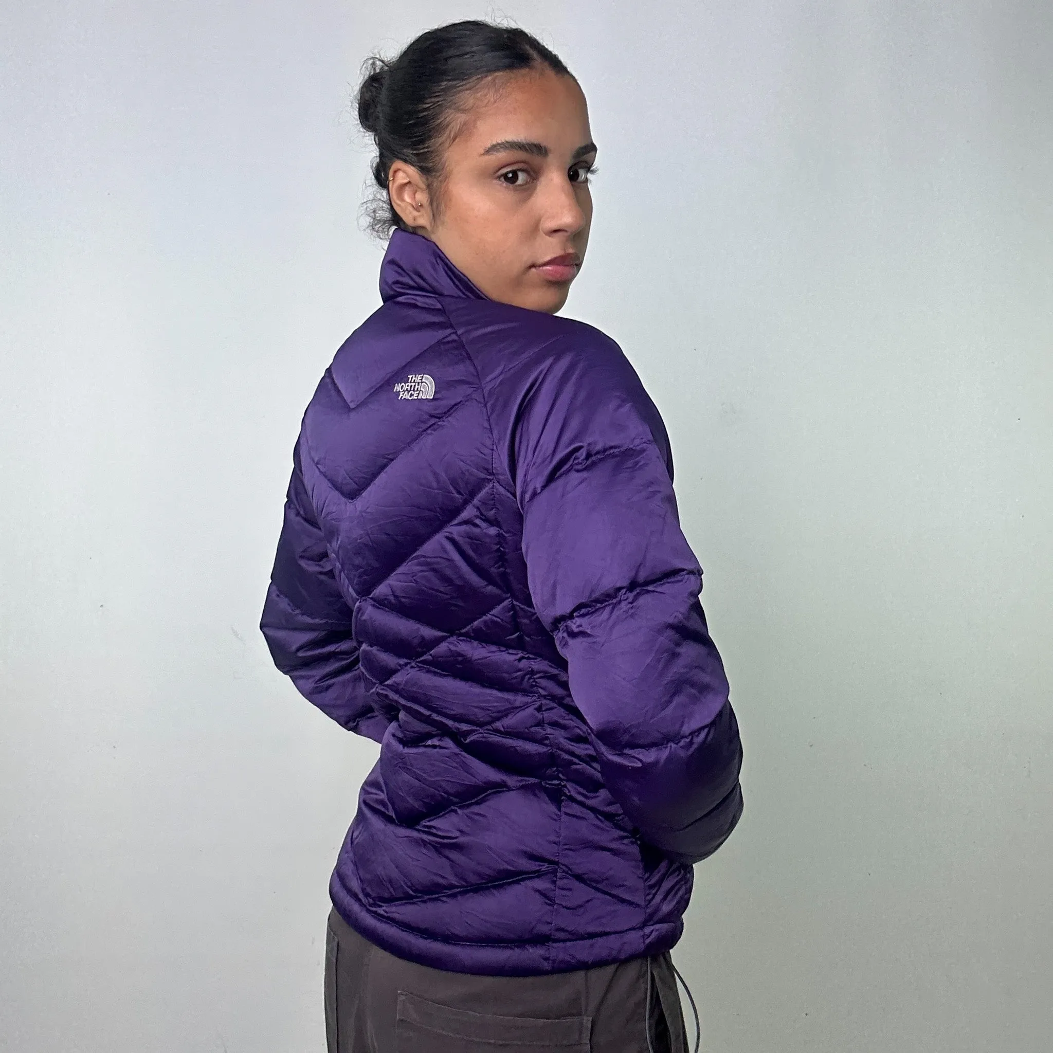 Purple y2ks The North Face 550 Series Puffer Jacket Coat (S)