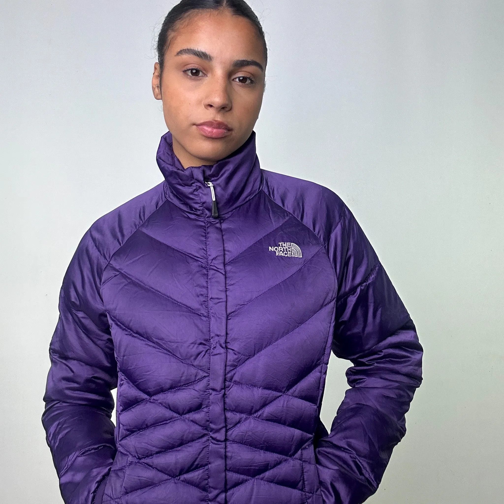 Purple y2ks The North Face 550 Series Puffer Jacket Coat (S)