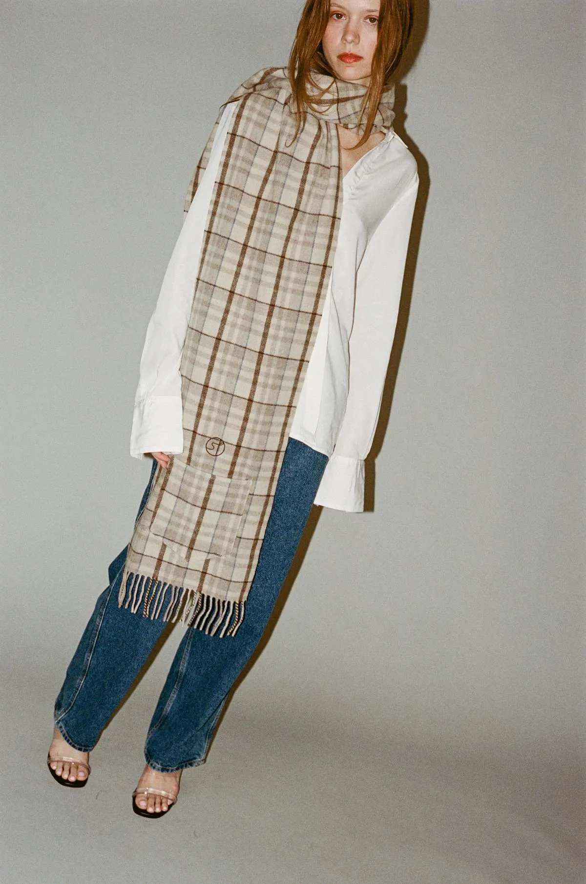 Schatter Scarf - Brown Check