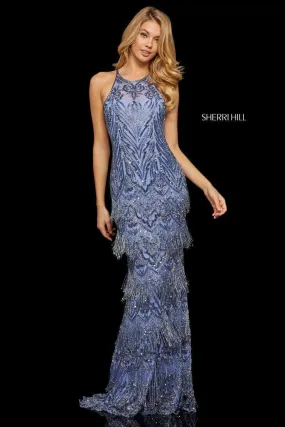 Sherri Hill 52946 - Fringed Sheath Evening Dress