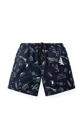 Sketch Print Swim Shorts 700014