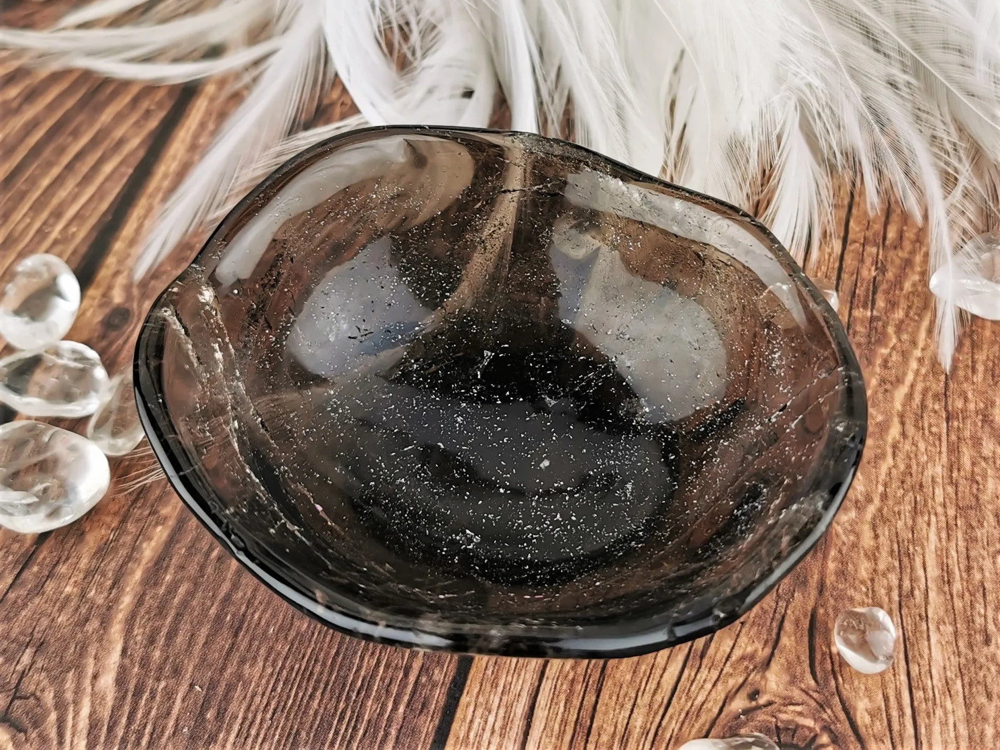 Smoky Quartz Crystal Bowls