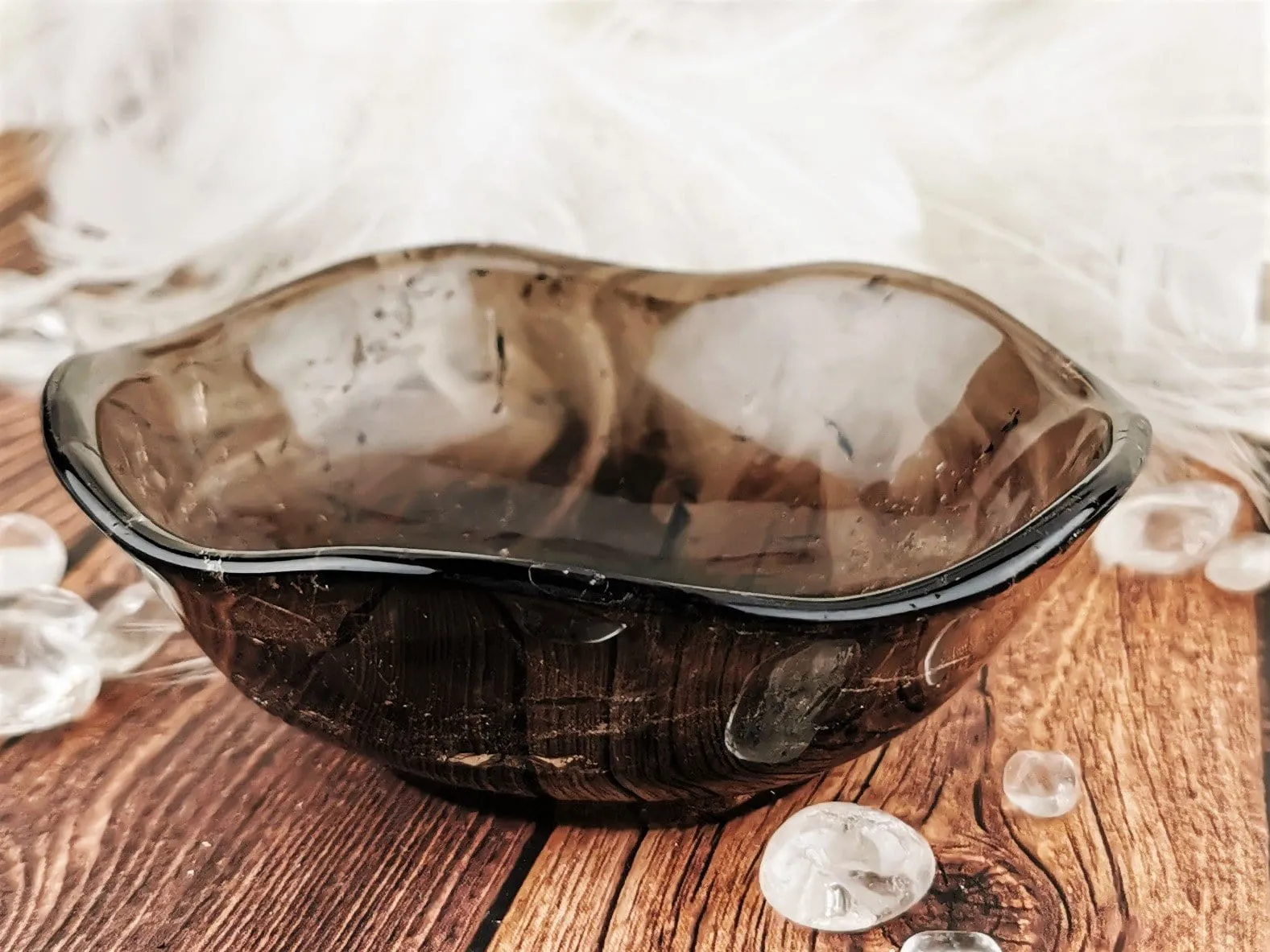 Smoky Quartz Crystal Bowls